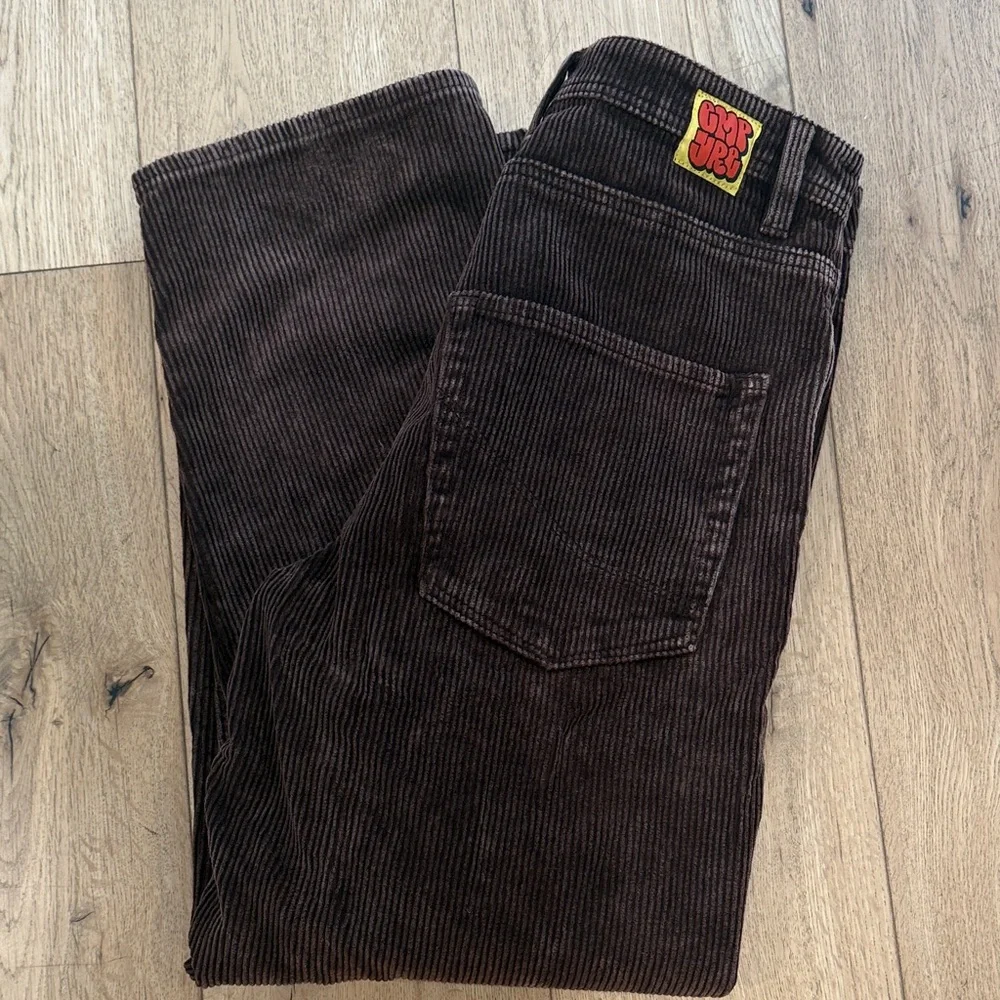 Empyre Dark Brown Corduroy Relax Loose Fit skate pants - Picture 6 of 8